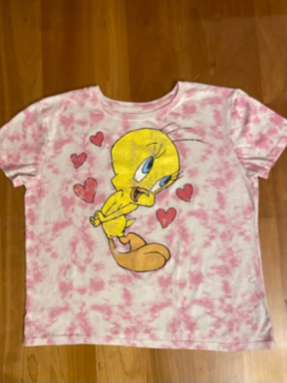 Warner Bros. Pink Tie-Dye Tweety Graphic Tee